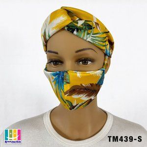 Annaella Headband / Turban & Face Mask Set, TM439S